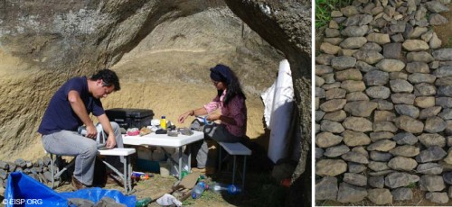 Figure 3: Documentation and XRF analysis of the ‘toki’ by Rafael and Vaiheri (Photographs by CF).