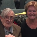 Jo Anne Van Tilburg with Jack Golson, at ANU.