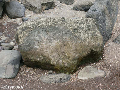 New fragment found by Rafael Rapu at site 06-255. ©EISP/JVT/Photo: A. Hom.