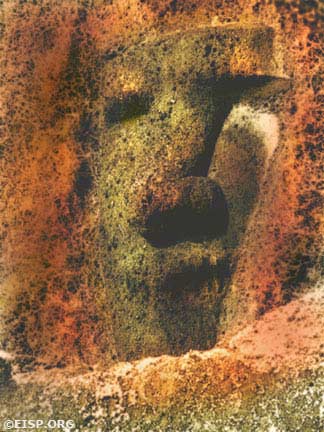 Original artwork inspired by the moai of Rapa Nui. © EISP 2003.