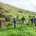 PBS Newshour on Rapa Nui, 2018: Jeffrey Brown and Jo Anne Van Tilburg in Rano Raraku quarry