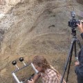 Greg Downing recording carving marks in Quarry 2 using RTI. © EISP.ORG 2013