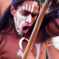 Professional Rapa Nui dancer. © Nathan Myhrvold